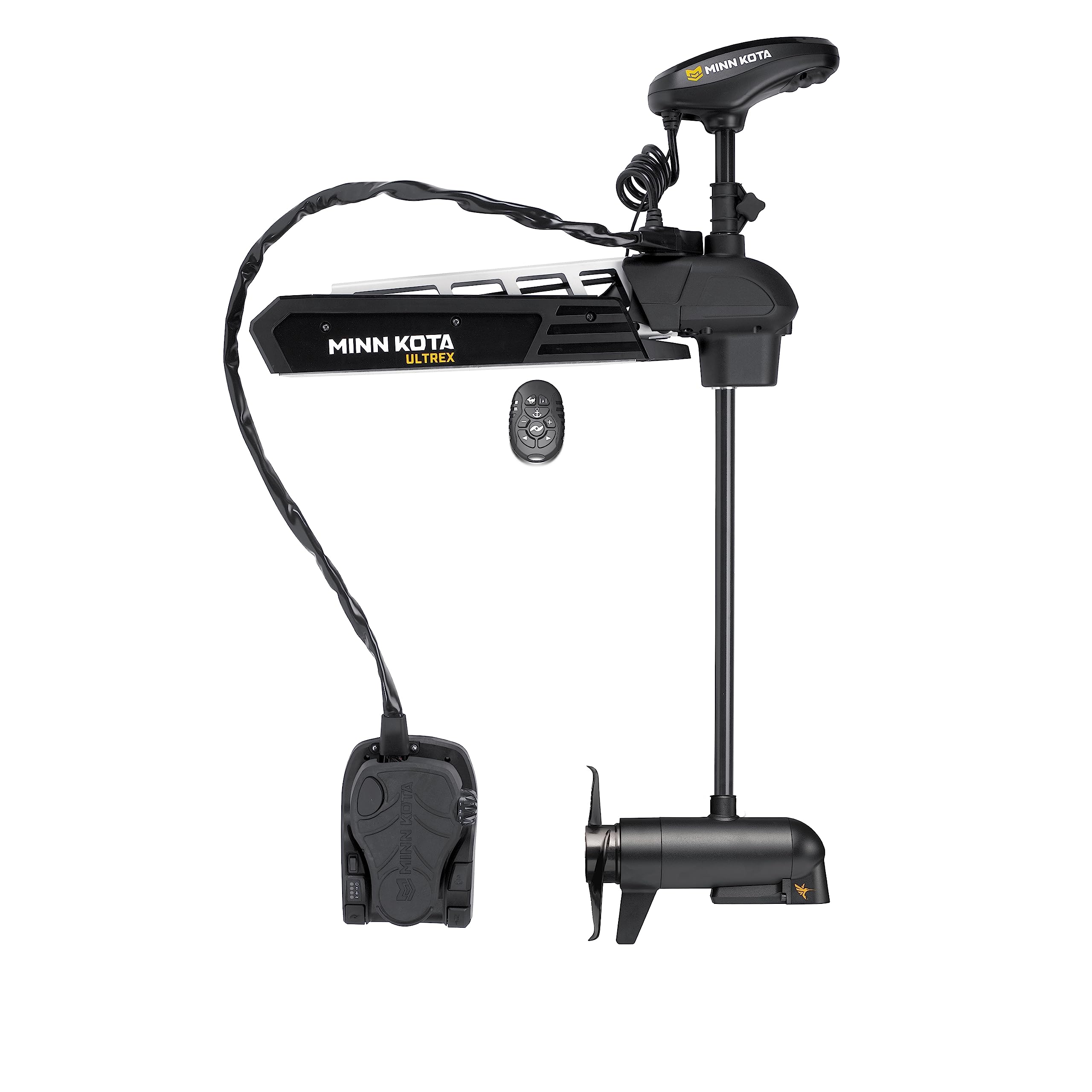 Minn Kota Bow-Mount Ultrex Electric Trolling Motor with MEGA Down Imaging – 112 Lb. Thrust, 45 in. Shaft, Freshwater
