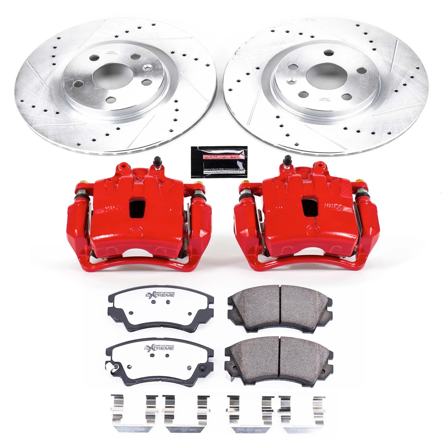 Power Stop Front KC5948-26 Z26 Street Warrior Brake Kit Chevrolet For Chevrolet Caprice 2011-2017 [Model Specific]