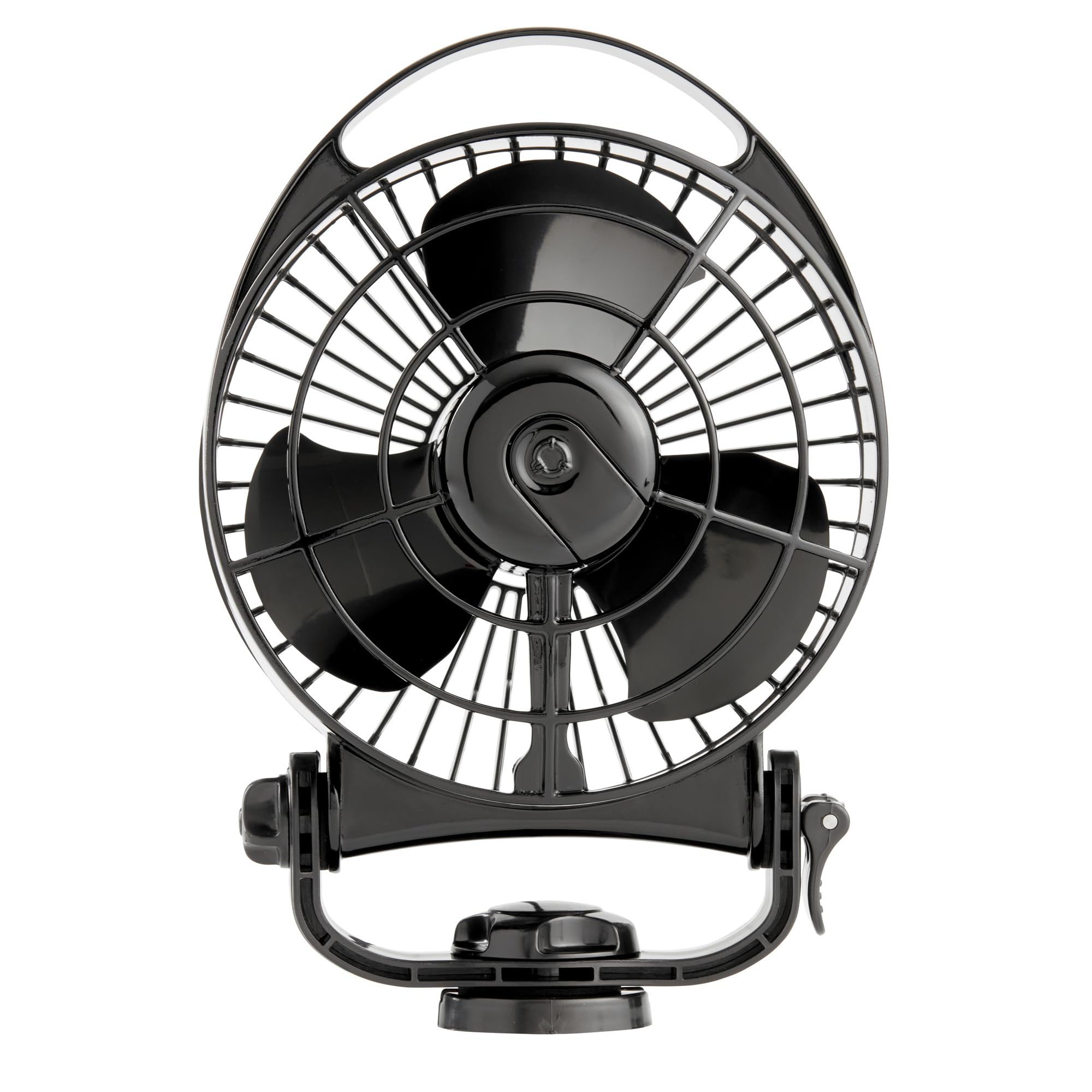 BORA II SEEKR | 12/24 V Auto-Sensing DC 3‑Speed Cabin Fan | 6″ Compact Marine & RV Air Circulation | Quiet High‑Efficiency Blade | Touch Control | Powerful Performance with Low Power Draw | Black