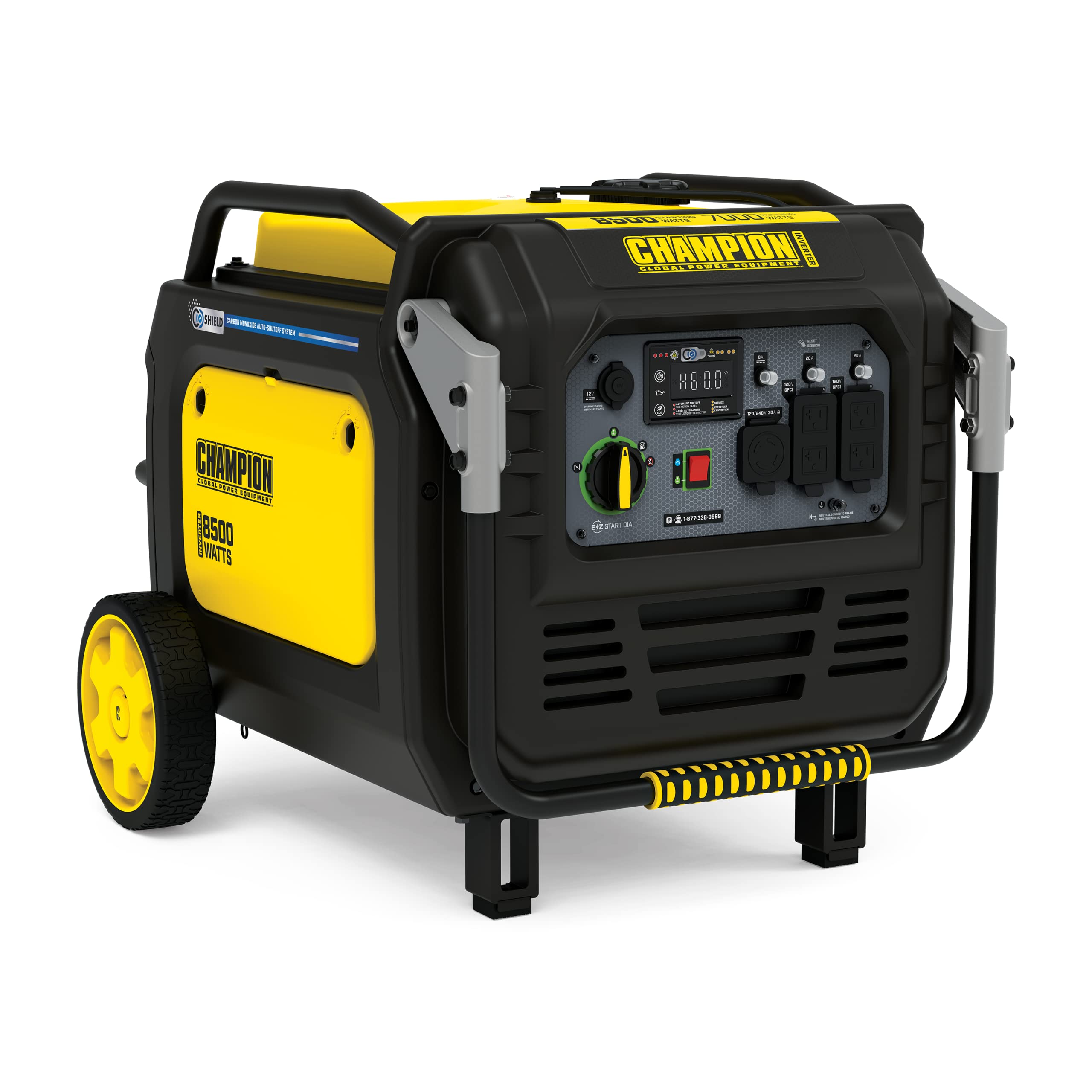 8500-Watt Champion Power Equipment Electric Start Home Backup Portable Inverter Generator with Quiet Technology and CO Shield