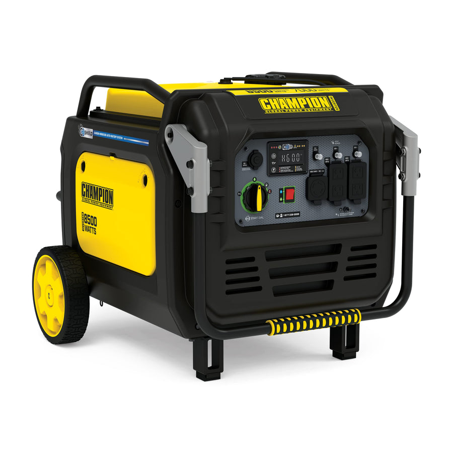 8500-Watt Champion Power Equipment Electric Start Home Backup Portable Inverter Generator with Quiet Technology and CO Shield