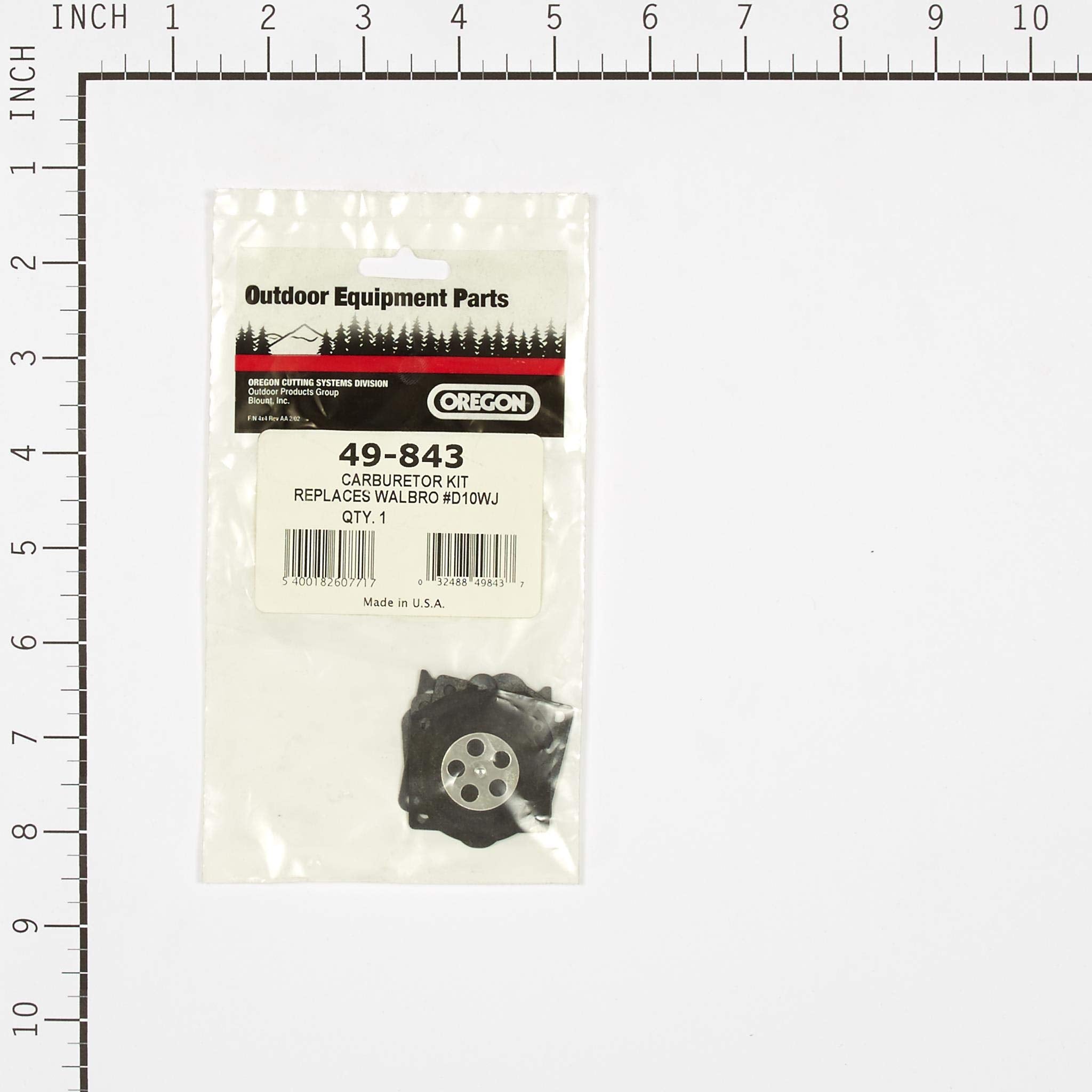 49-843 Oregon Diaphragm and Gasket Kit Replaces Walbro D10-WJ