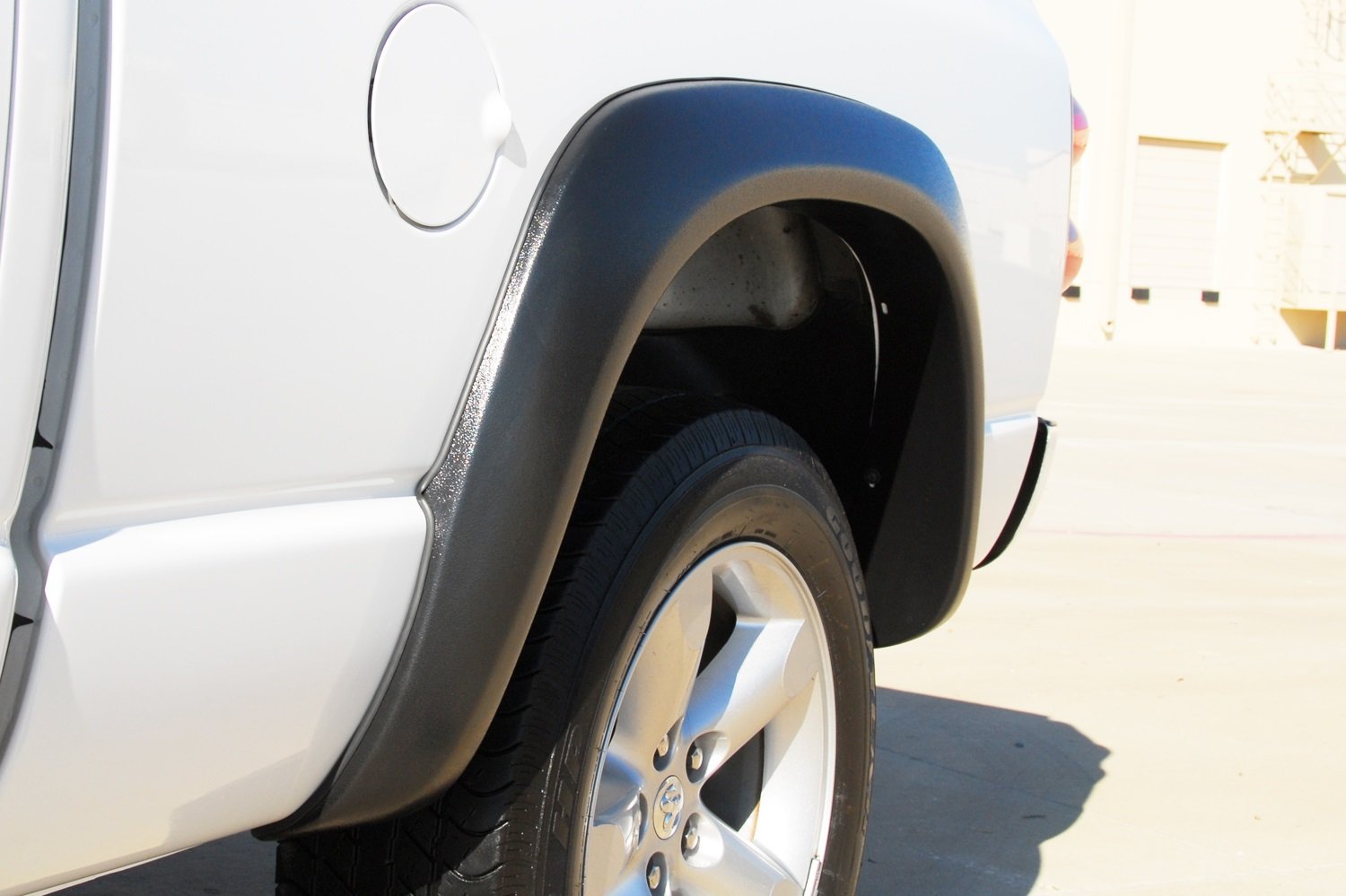 Lund Elite Series EX203T Black Extra Wide Style Textured Front and Rear Fender Flare - 4 Piece