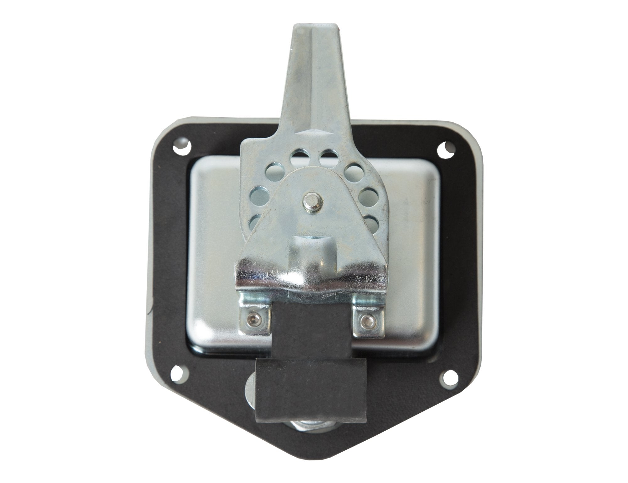 Buyers Products T-Handle L8915 Locking Latch, Single Point with Gasket, with 2 Keys, Zinc-Plated Steel, for Truck Bed Tool Boxes, Trailer Doors, RVs, Campers, Truck Cap Latch