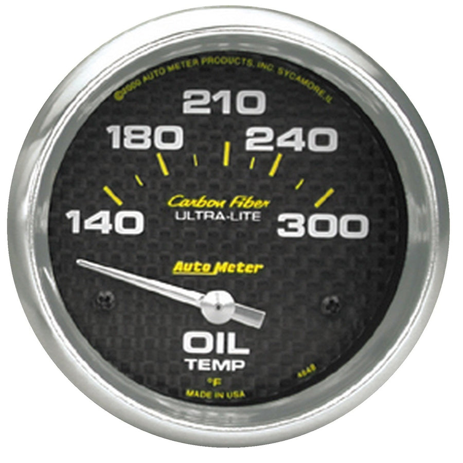 Carbon Fiber Auto Meter 4848 Electric Oil Temperature Gauge