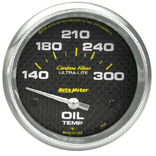 Carbon Fiber Auto Meter 4848 Electric Oil Temperature Gauge