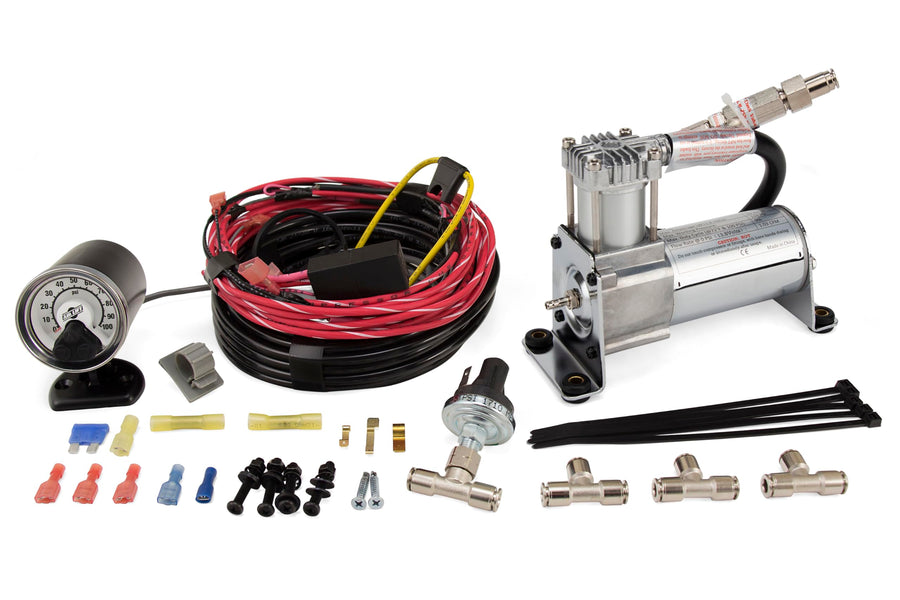 Air Lift Single LoadController On-Board Air System with Heavy-Duty Compressor - 25854