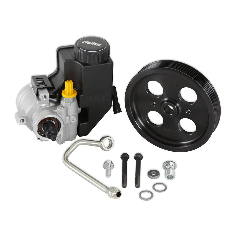 Holley Power Steering Kit 97-384 with Saginaw Type II Pump - Truck Style