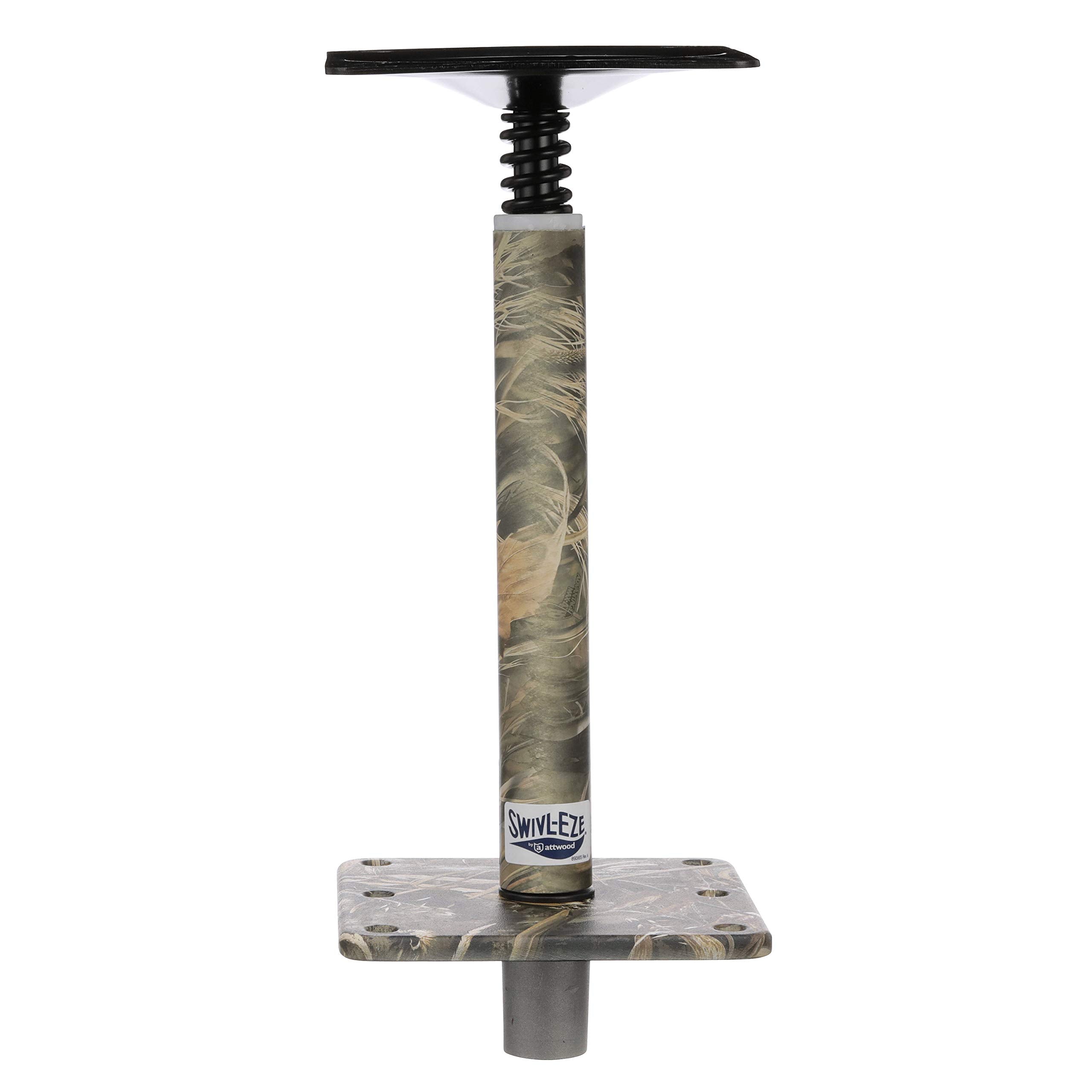 Swivl-Eze Lock’N-Pin ¾-Inch Pedestal Package Attwood, Camouflage Finish, 11 Inches Tall, 7-Inch x 7-Inch Base Plate