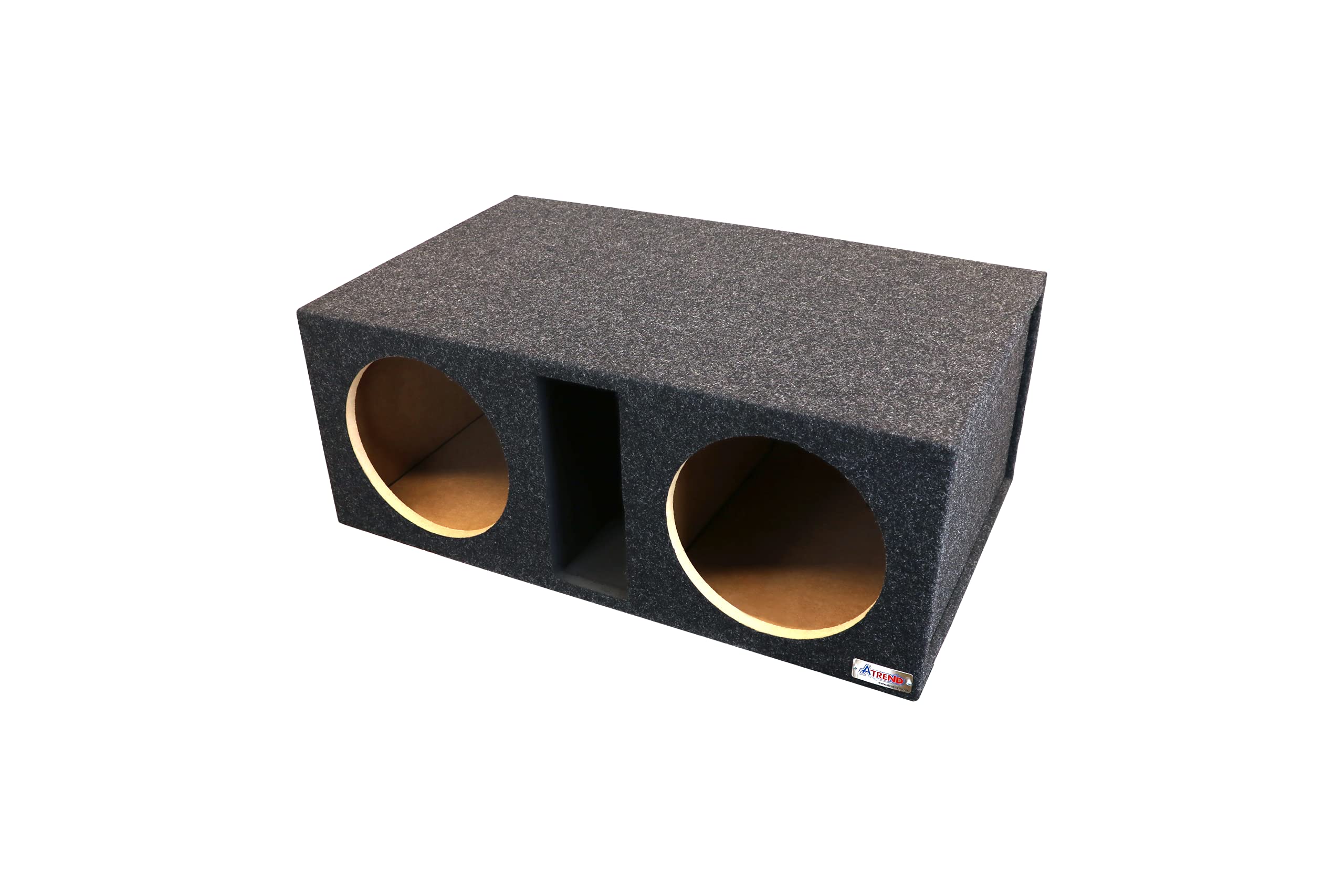 Dual Vented Bbox 15 Inch Subwoofer Enclosure - Pro Series Dual Vented SPL Car Subwoofer Boxes & Enclosures - Premium Subwoofer Box Improves Audio Quality, Sound & Bass - Nickel Finish Terminals