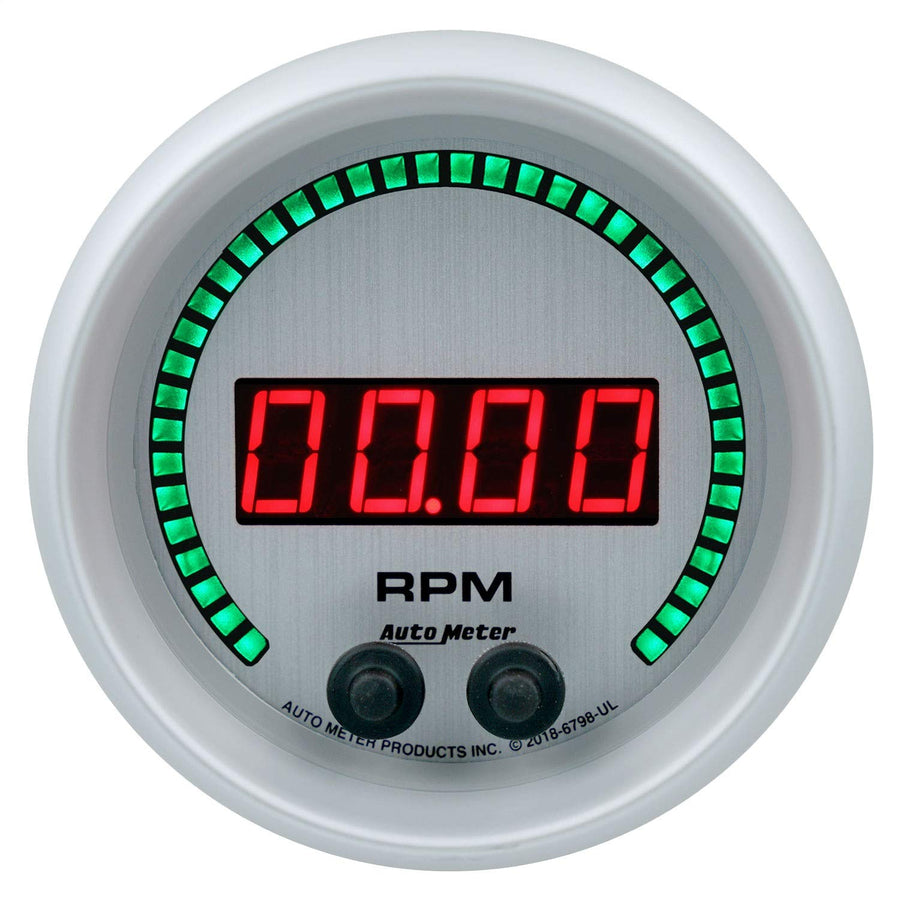 Tachometer AutoMeter 6798-UL Gauge, 3 3/8", 16K RPM, in-Dash, Ultra-Lite Elite Digital