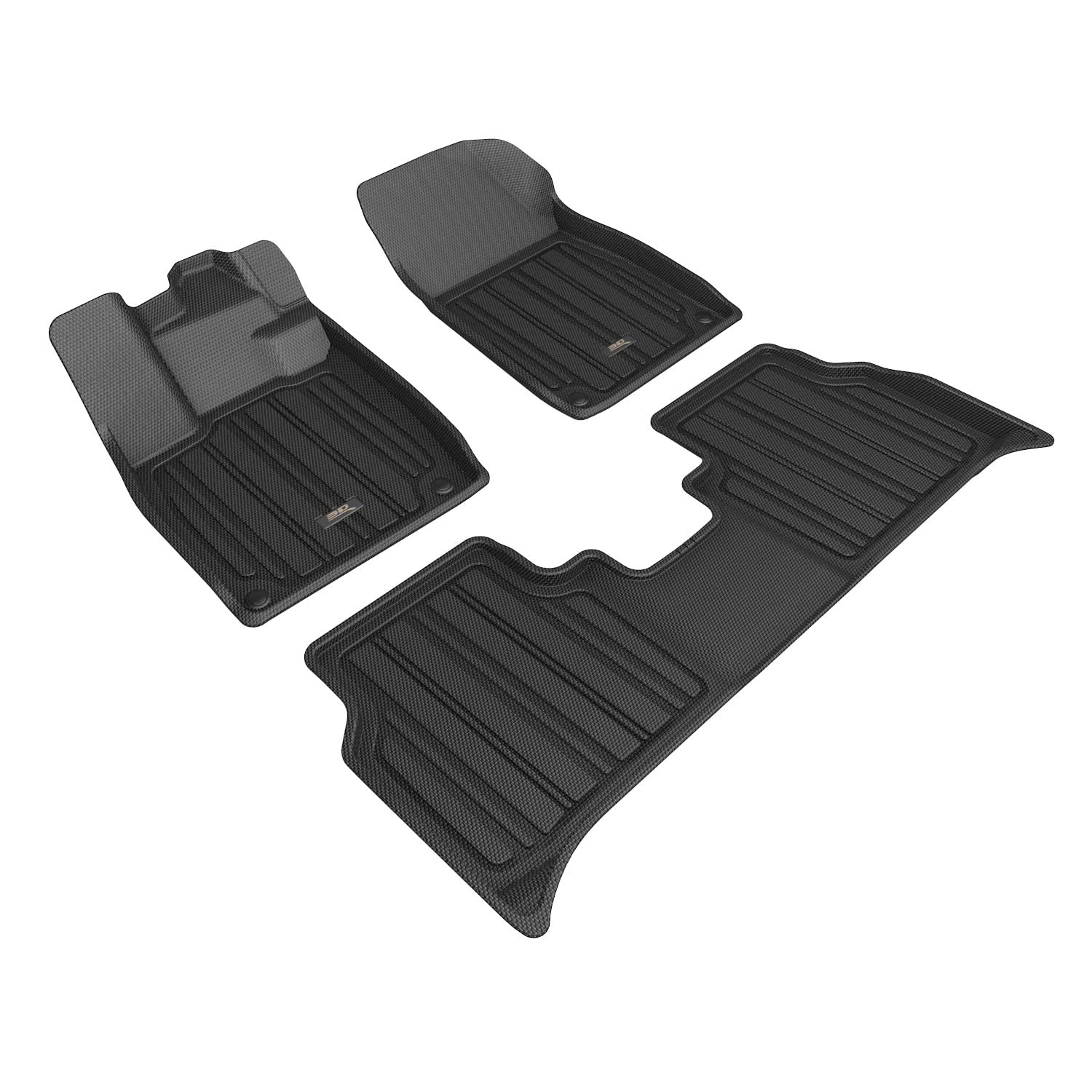 Kagu 3D MAXpider Custom Fit Floor Mat (Black) Compatible with Audi Q4 e-tron / Q4 e-tron Sportback 2022-2025 - Full Set