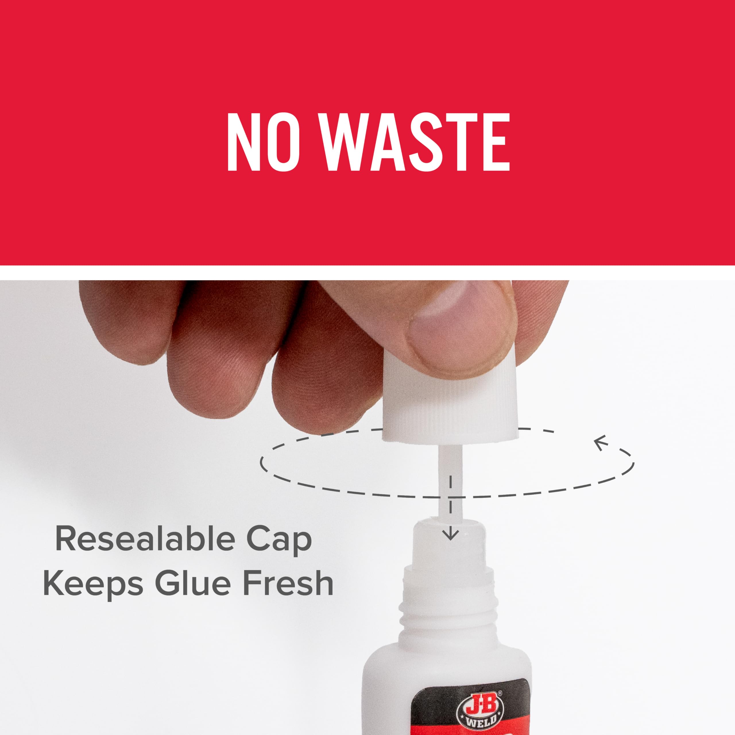 SuperWeld J-B Weld 33106 Glue - Clear Super Glue - 0.2 oz. (Packaging may vary)