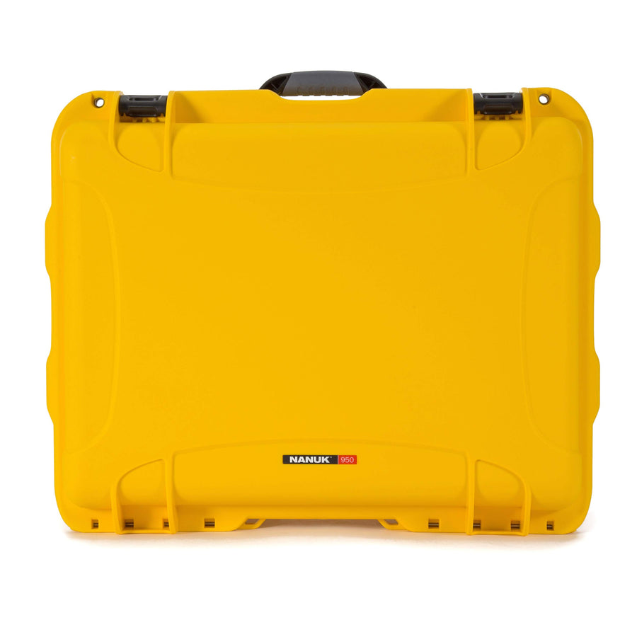 950 Nanuk Waterproof Hard Case for Pistols 15UP w/Wheels - Yellow