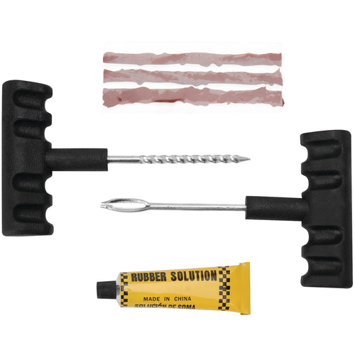 Comprehensive Performance Tool 1480 Kit for Tubeless Tire Repair - Includes Plugs, Glue, and Essential Tools for Quick and Easy Fixing