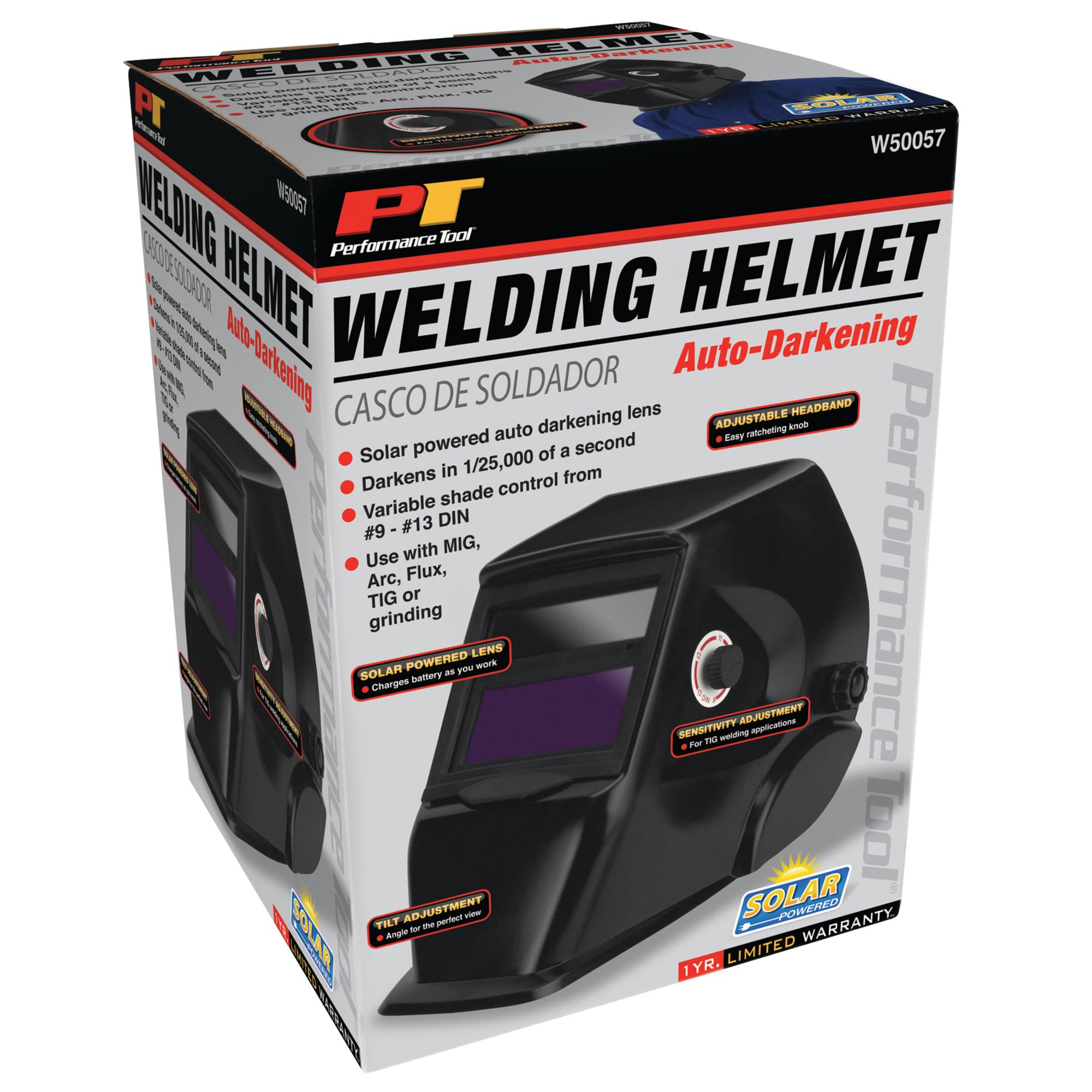 Auto-Darkening Performance Tool W50057 Welding Helmet