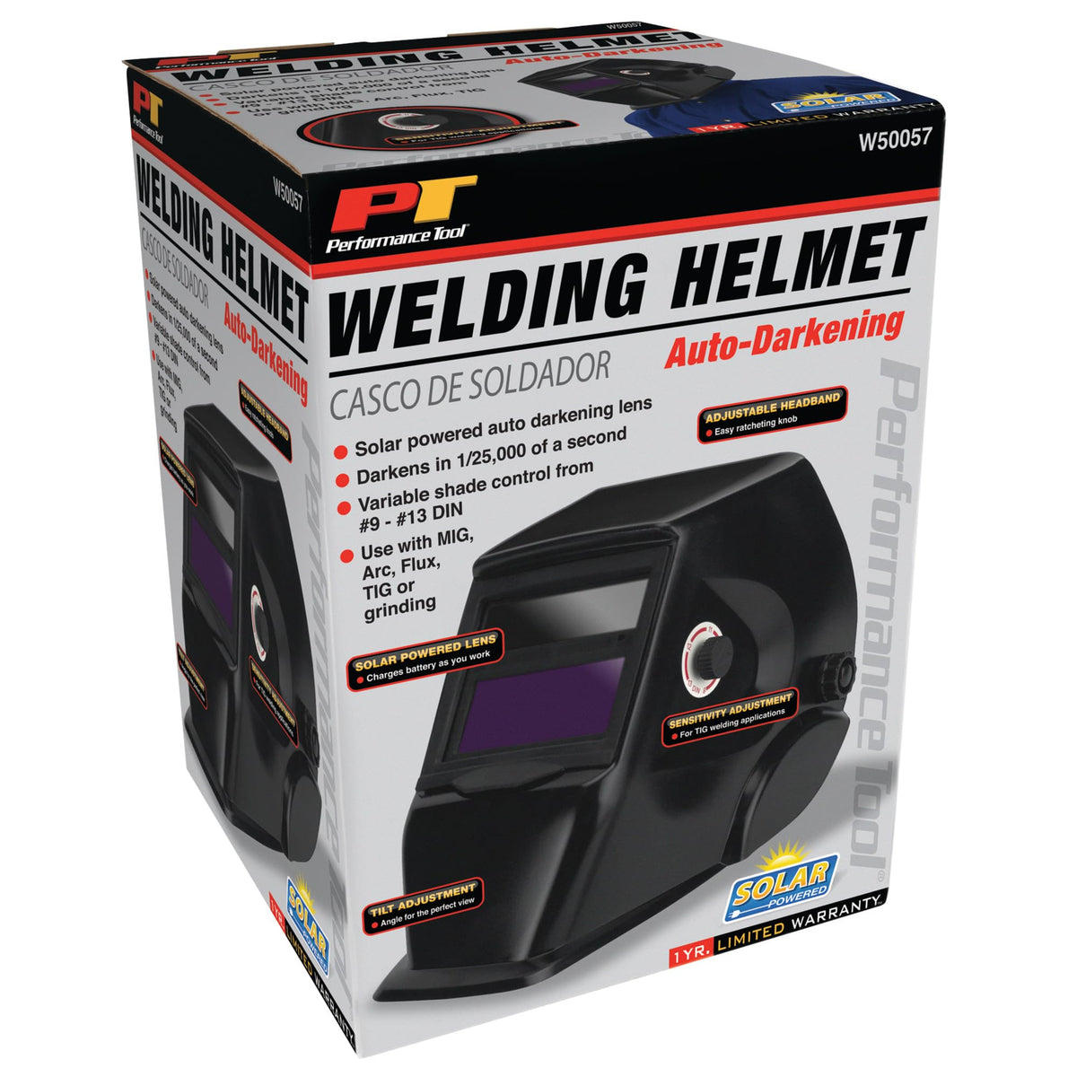 Auto-Darkening Performance Tool W50057 Welding Helmet
