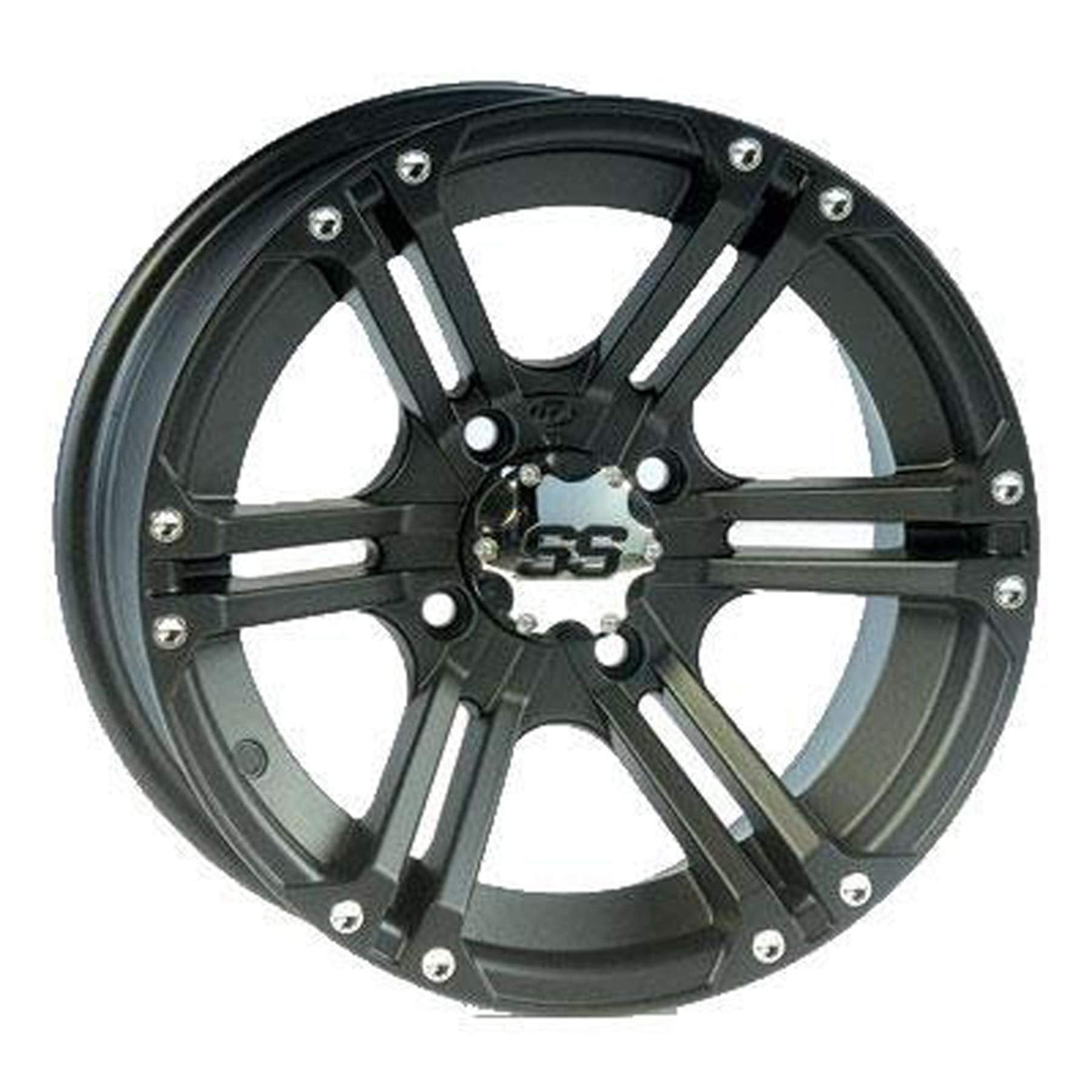 SS ALLOY ITP 1428376536B Matte Black Wheel with Machined Finish (14x8"/4x156mm)