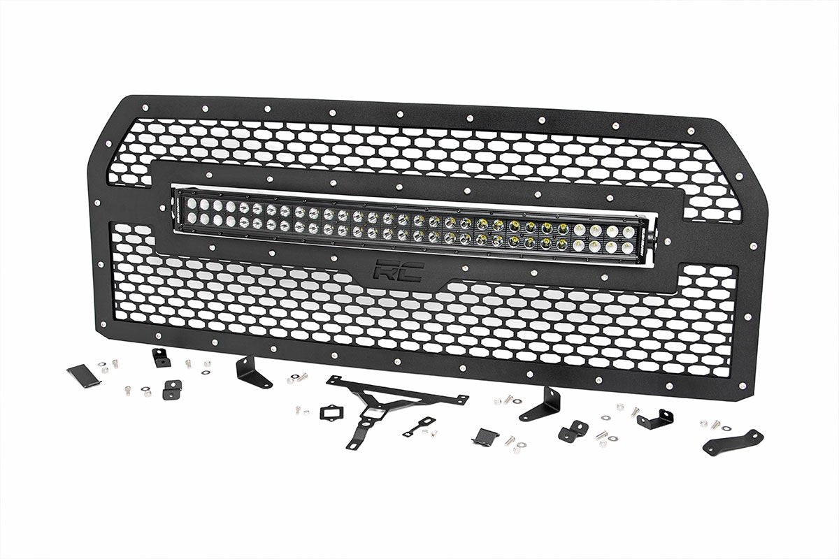 Mesh LED Grille Insert Rough Country for 2015-2017 Ford F-150 2WD/4WD - 70193