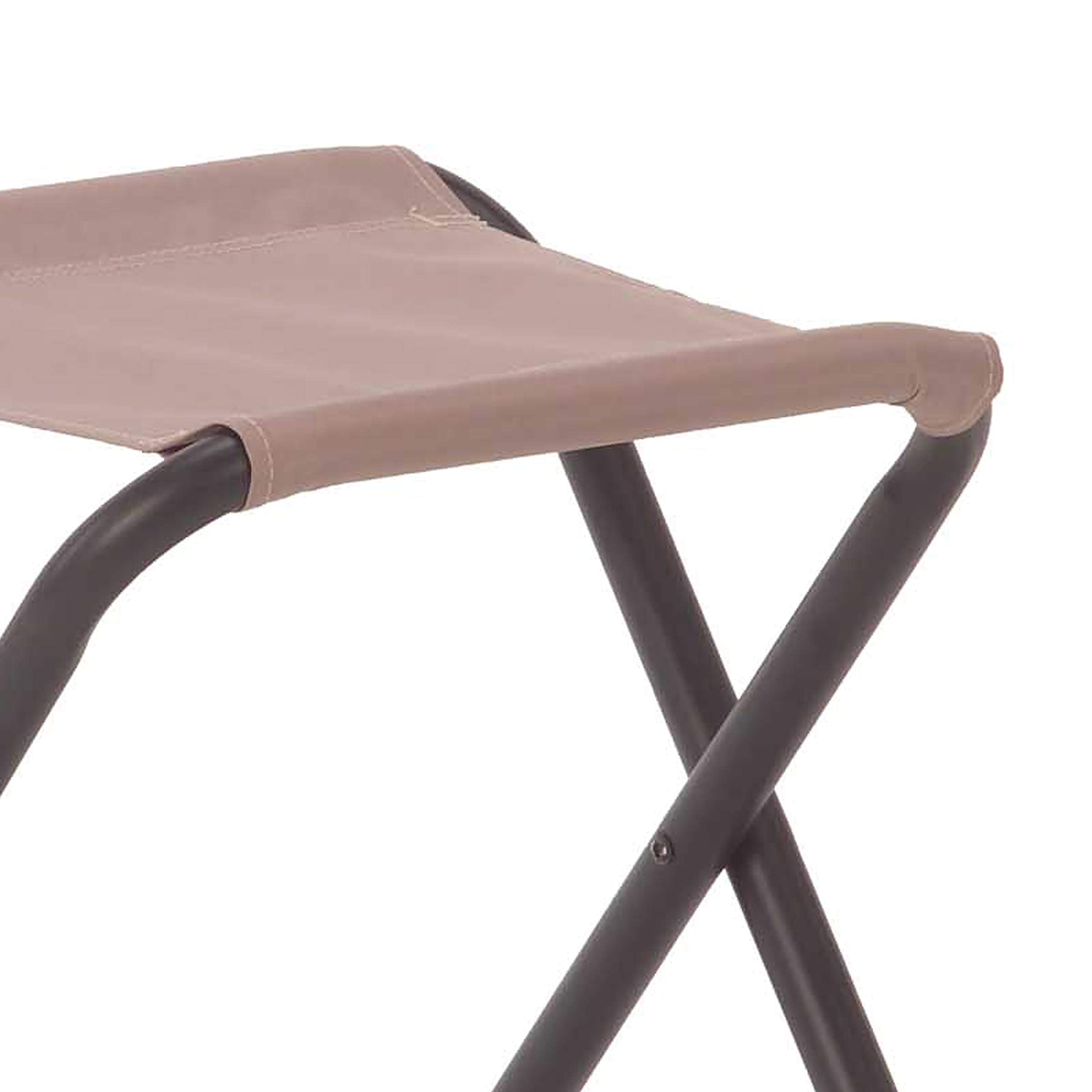 Coleman Folding Rambler II Stool, Compact Portable Seat Supports up to 225lbs & Footrest