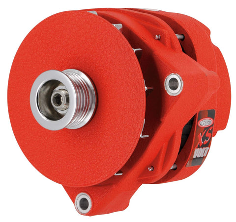 Alt GM CS144 Powermaster Red Wrinkle 300A XS Volt™ 6grv Pulley/Baffle Note:Competition Only-Not for Street Use