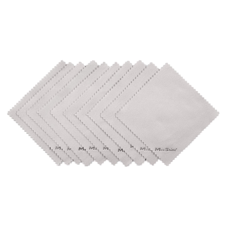 Suede Microfiber Towel Maxshine | 10 Pack, Ultra-Soft, Lint-Free, No Scratch | for Ceramic Coating, Car Waxing, Polishing | Detailing Cloth for Interior & Exterior