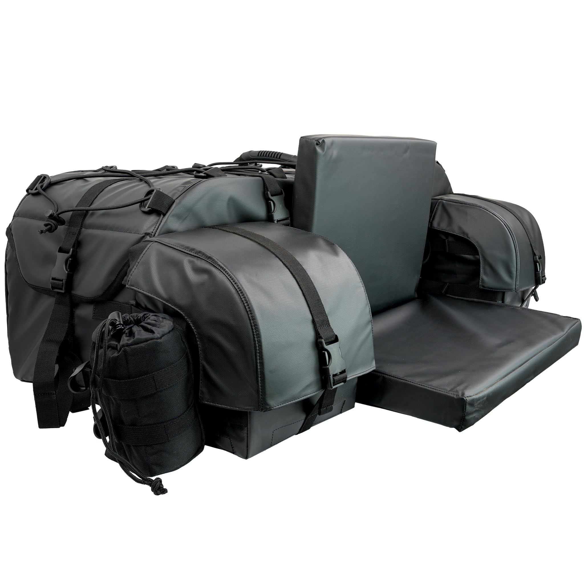 Oversized ATV TEK Arch Series Rear Rack Utility Pack, Padded ATV Cargo Bag - Black