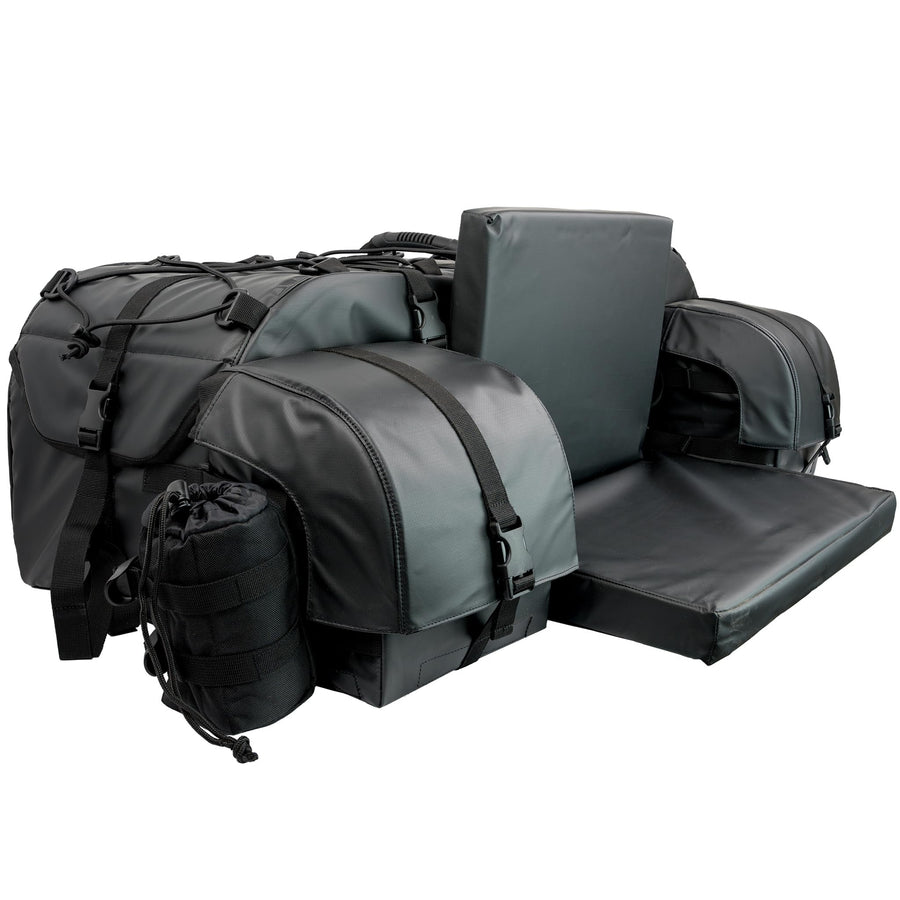 Oversized ATV TEK Arch Series Rear Rack Utility Pack, Padded ATV Cargo Bag - Black