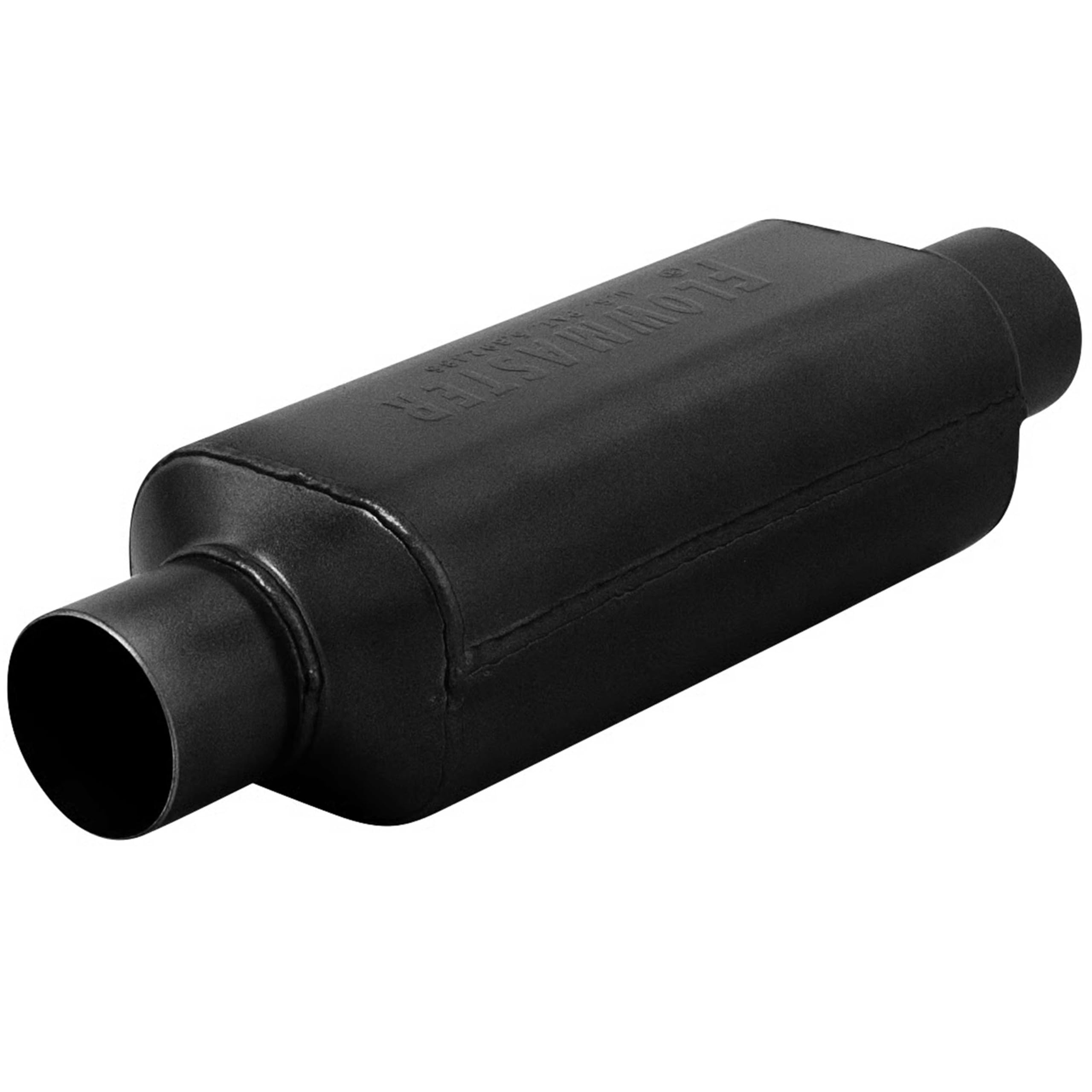 Flowmaster Super HP-2 Muffler Laminar Flow – 2.50” Center In/Center Out – Powerful Sound & Cool Shell Technology – 409 Stainless Steel – High Performance Exhaust for Muscle Cars & Trucks (12512409)