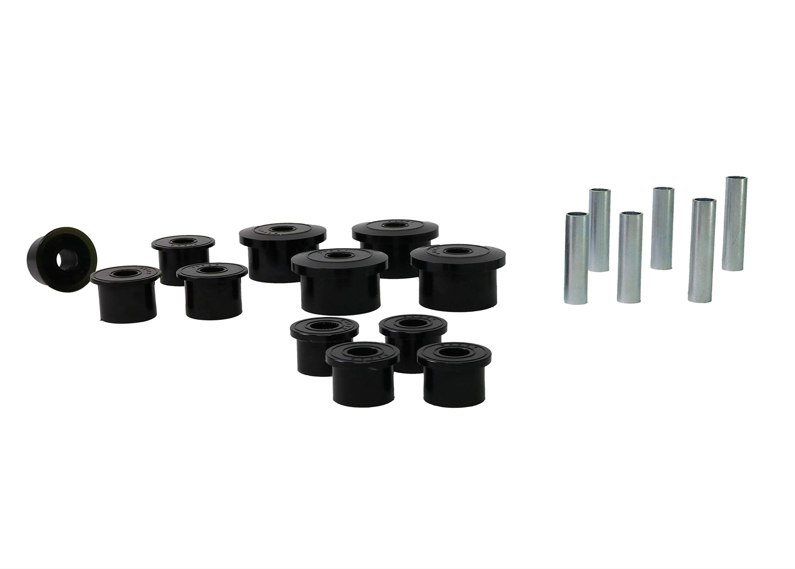Whiteline W73819 Compatible Rear Leaf Spring and Shackle Bushing Kit with 86-99 Comanche, Cherokee