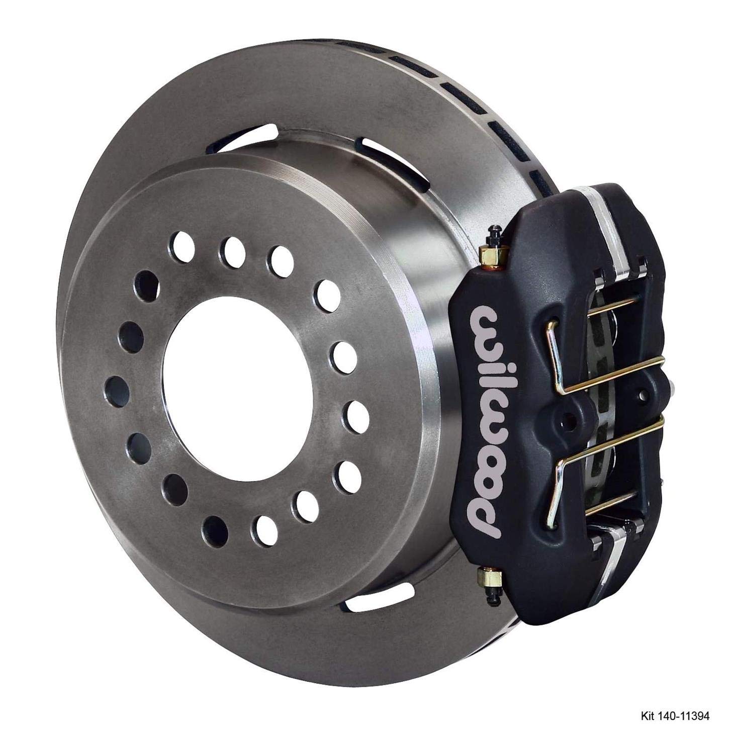 Wilwood FDP-LP 140-11394-DR P-Brake Kit, Drill-Red, Chevy 12 Bolt 2.81" Off w/C-Cli 11.00"
