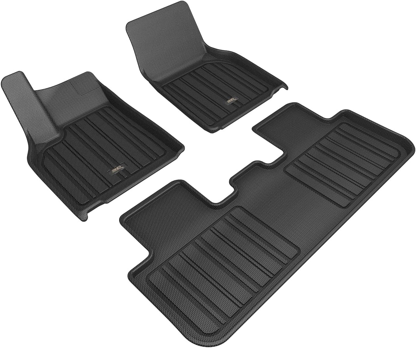 3D MAXpider Elitect Custom Fit Floor Mat (Black) Compatible with Tesla Model Y Juniper 2026 - Full Set
