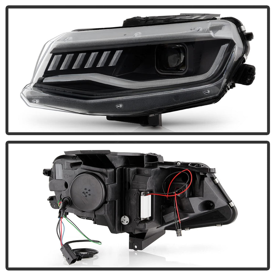Projector Headlight Spyder - (PRO-YD-CCAM16HIDSI-SEQ-BK)