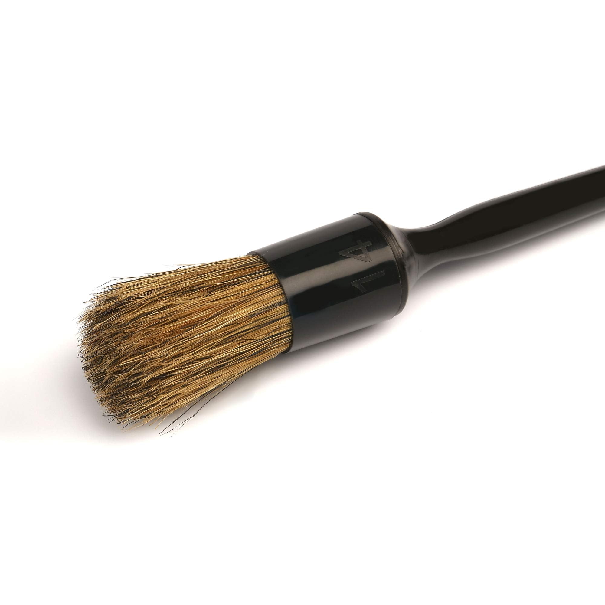 Maxshine Premium Universal Natural Boar’s Hair Detailing Brush #10 | Durable Plastic Handle with No-Shed Bristles | Gentle Cleaning Brush for Engine Bays, Wheels, Interiors, Air Vents & Car Detailing