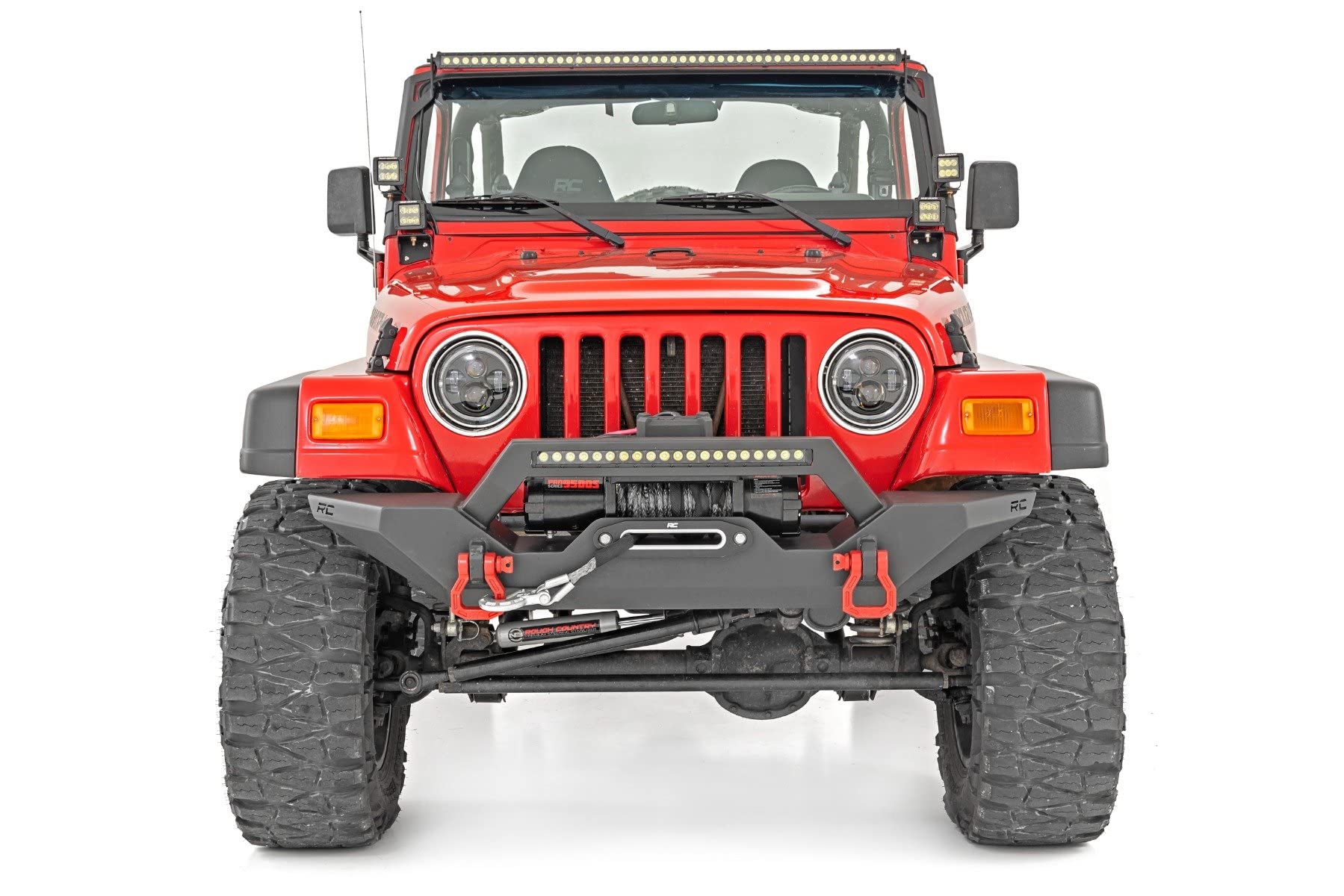 5.5" Wide Fender Flares Rough Country for Jeep Wrangler TJ (1997-2006), Wrangler Unlimited (2004-2006) - Set of 4