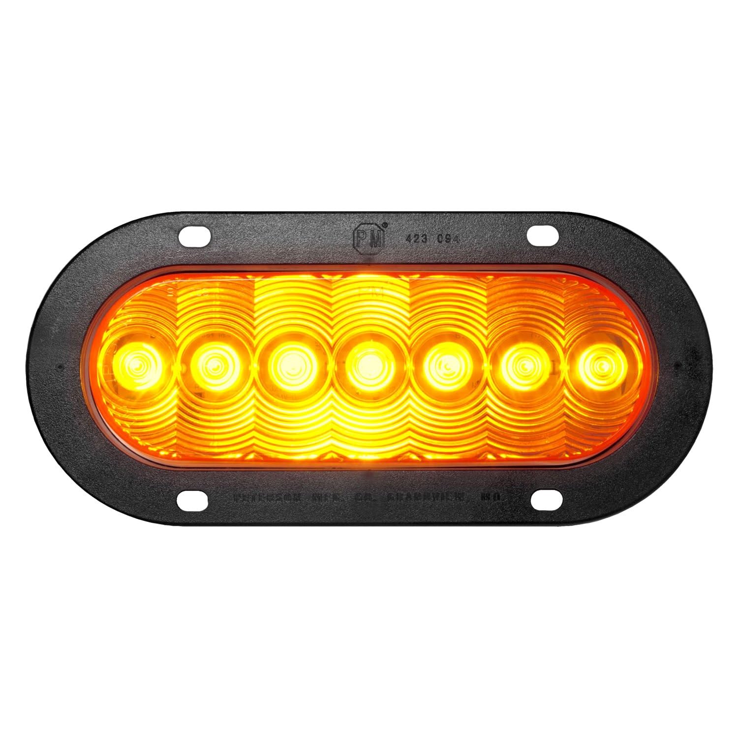 822A-7 Peterson Manufacturing LED (Fp/T Oval 7 Diode Pl3 Housing Fling Mount 6.5"X2.25"), 1 Pack