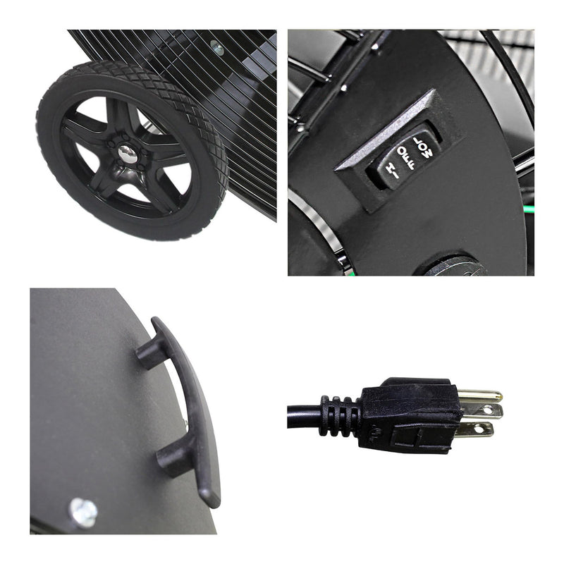48" Maxxair BF48BDPEBLK Belt Drive High Density Polyethylene