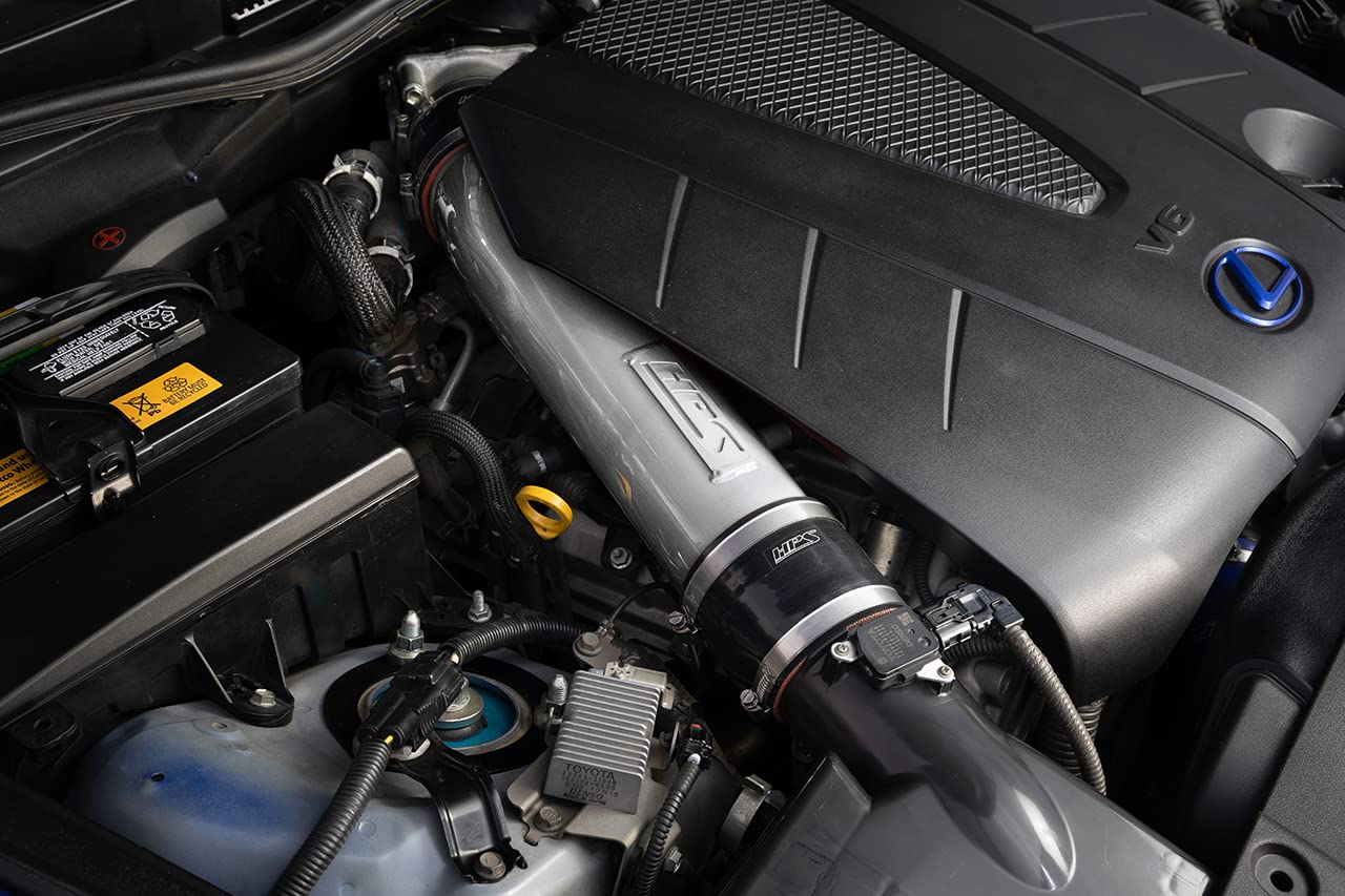 HPS Performance Air Intake System Kit Polish with Air Filter Compatible for 2006-2013 Lexus IS350 3.5L IS250 2.5L 2010-2015 IS350C 3.5L IS250C 2.5L V6, 827-710P