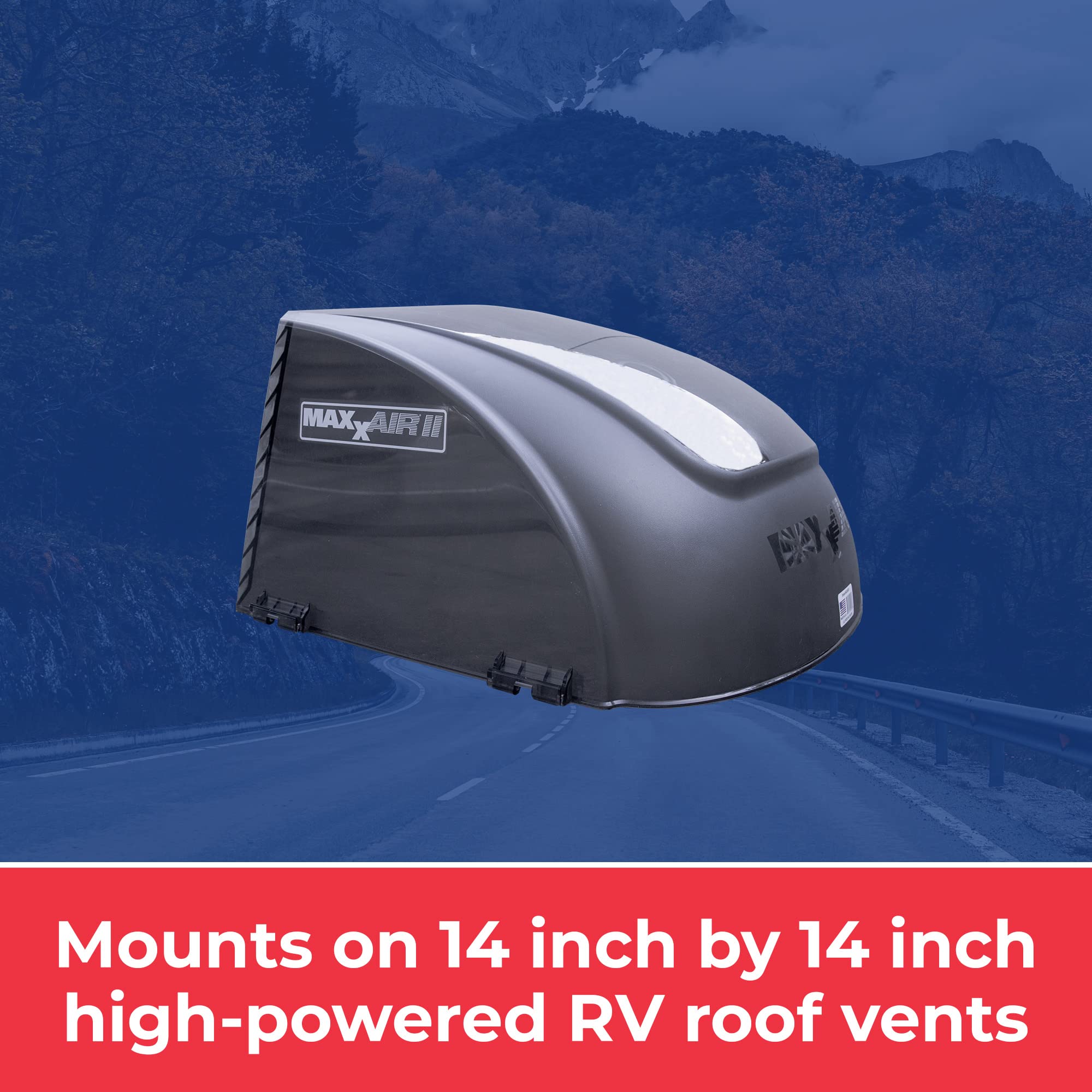 Maxx II MAXXAIR 00-933083 Standard Vent Cover, One Piece Design, Super Tough Wind Resistant Cover for Roof Vents, Smoke