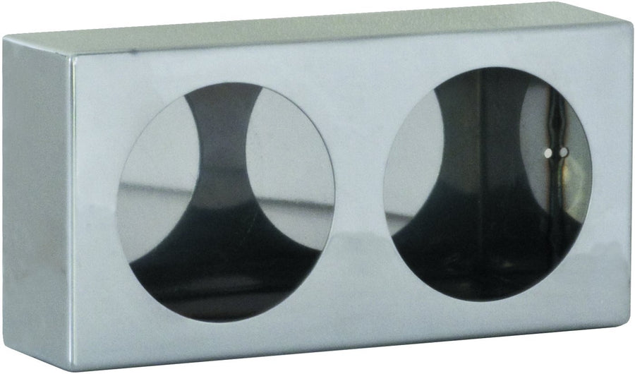 LB6123SST Buyers Products Dual Round Light Box, Stainless Steel, Designed for 4-Inch Round DOT Lights, Measures 3 x 6 x 12 Inches, Bolt or Weld Mounting Options for Trucks, Trailers, and Snow Plows