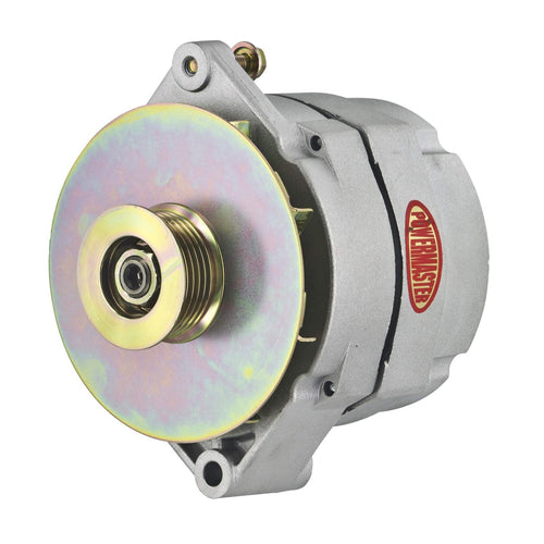 Alternator Powermaster 7294-348 (12SI 100A 6 Groove Pulley & Baffle 1 or 3 Wire)