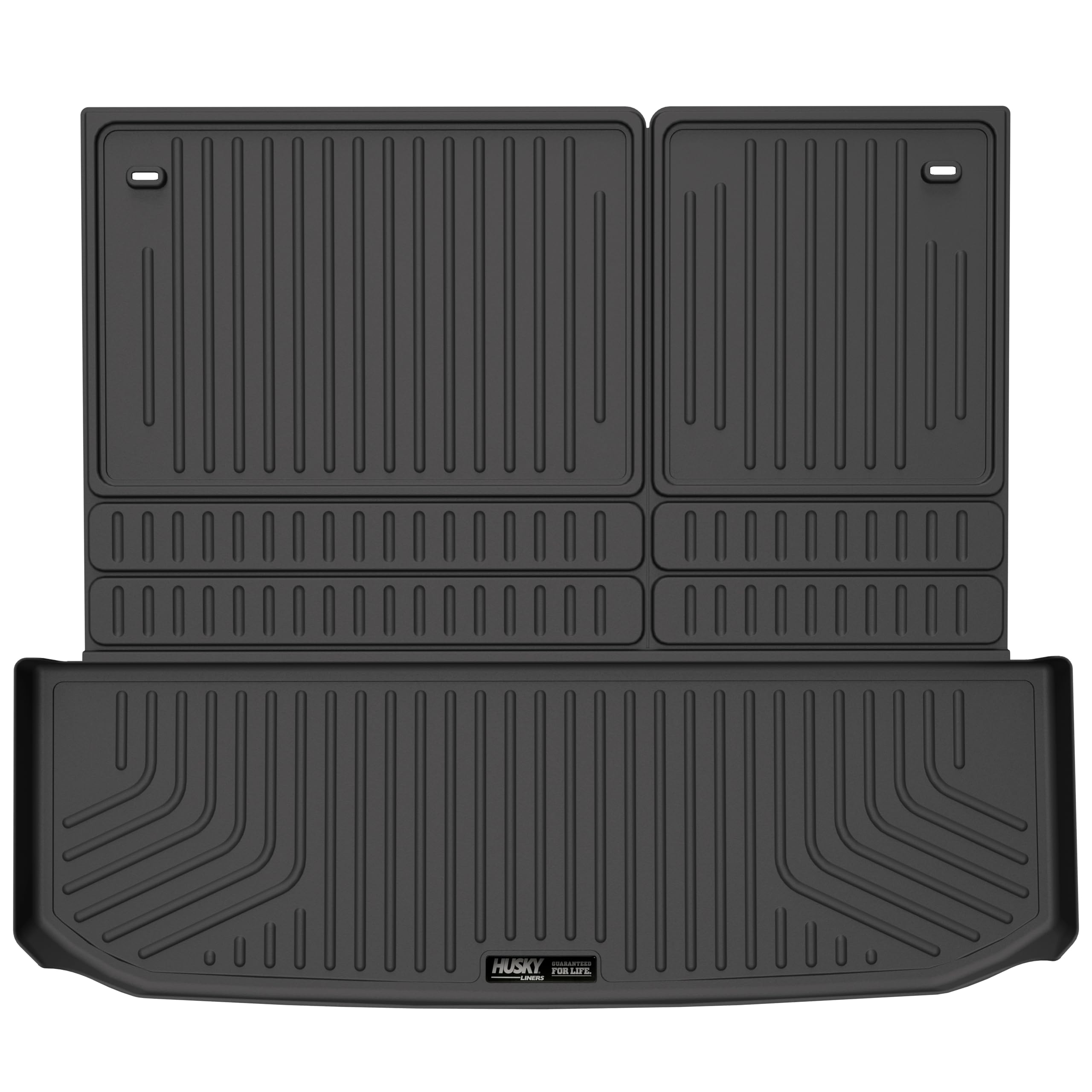 Weatherbeater Husky Liners Cargo Liner | Fits 2022-2025 Nissan Pathfinder & Infiniti QX60 (Fits to Back of 2nd Row - Folds Up & Down w/3rd Row) | 1-pc Black - 25701