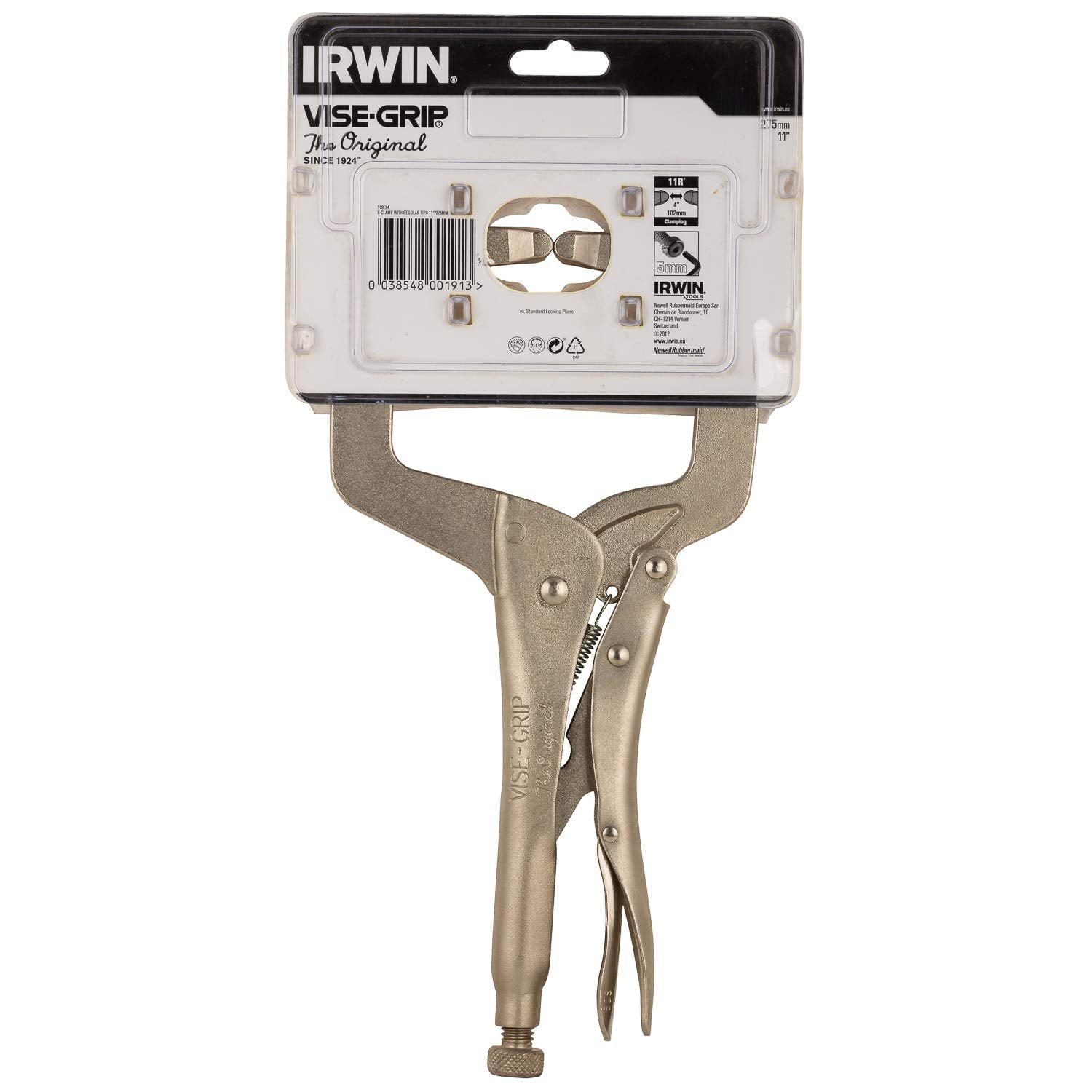 Irwin IWT19EL4 T19EL4 Locking C-Clamp, Silver, 275 mm
