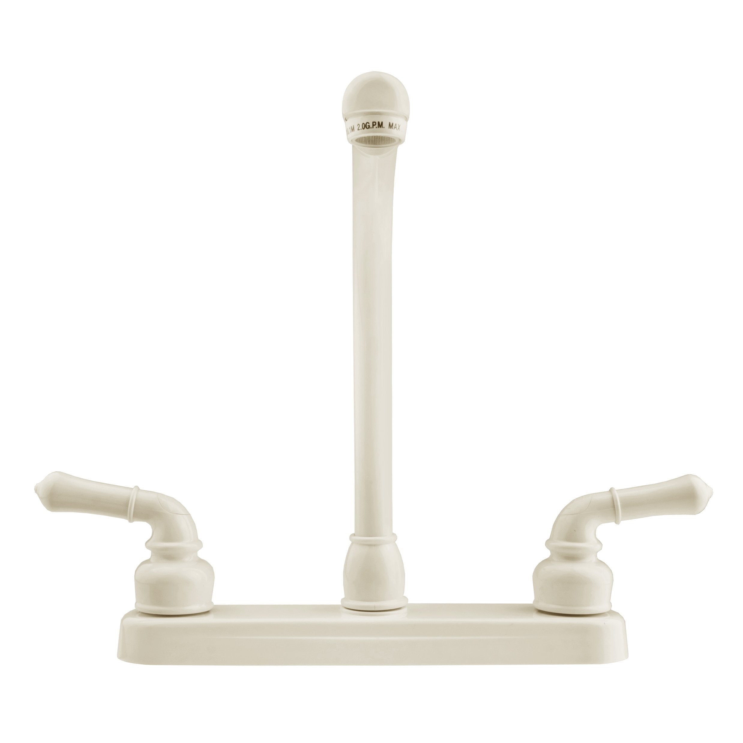 Dura Faucet Hi-Rise DF-PK210C-BQ Kitchen Sink Faucet with Classical Levers (Bisque Parchment)