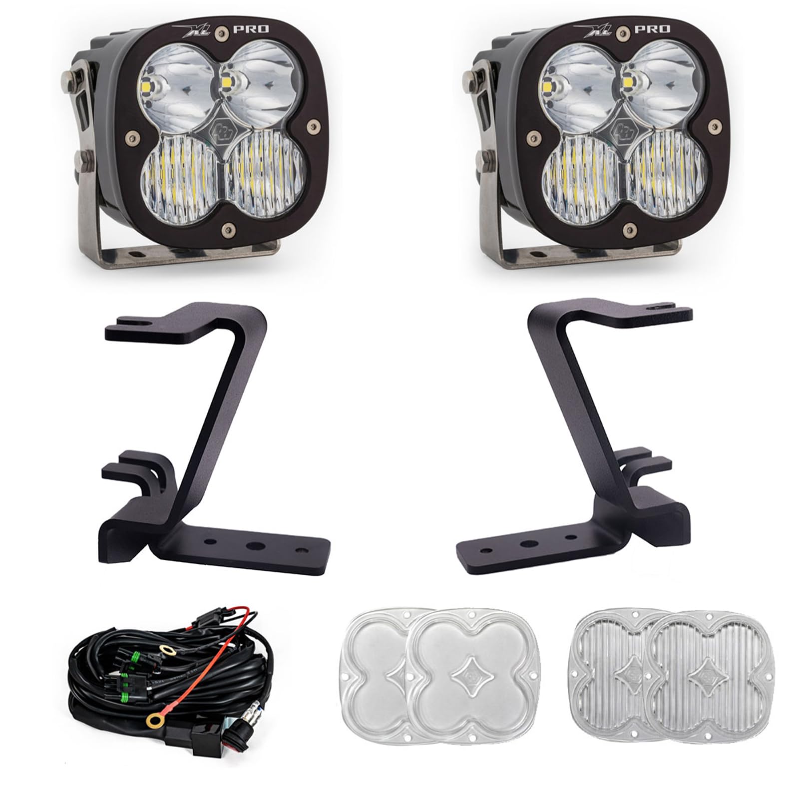 Baja Designs A-Pillar Light Kit XL Pro for Ford Super Duty Truck 23-On with 2 Lights, Toggle Harness and Mounting Accessories