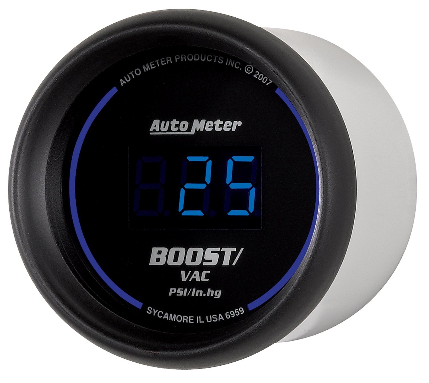 Cobalt Auto Meter 6959 Digital 2-1/16" 30 In Hg.-Vac./30 PSI Vacuum/Boost Gauge