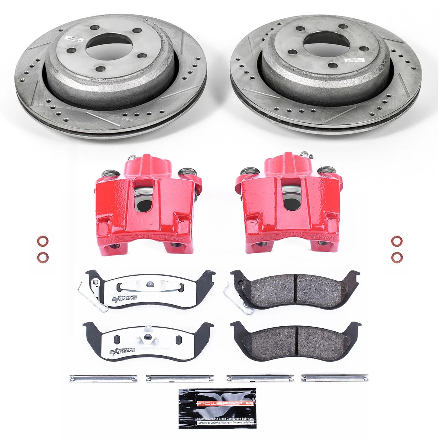Power Stop Rear KC6181-26 Z26 Street Warrior Brake Kit For Ford Ranger 2010-2011 [Model Specific]