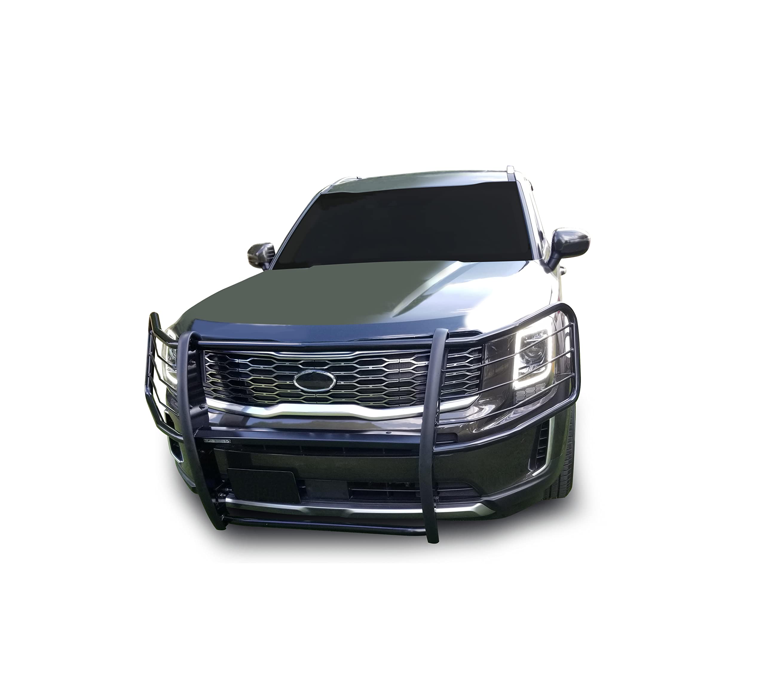 Bumper Guard Black Horse Grille brush Modular Black Compatible with 2020-2024 Kia Telluride-17KI01MA