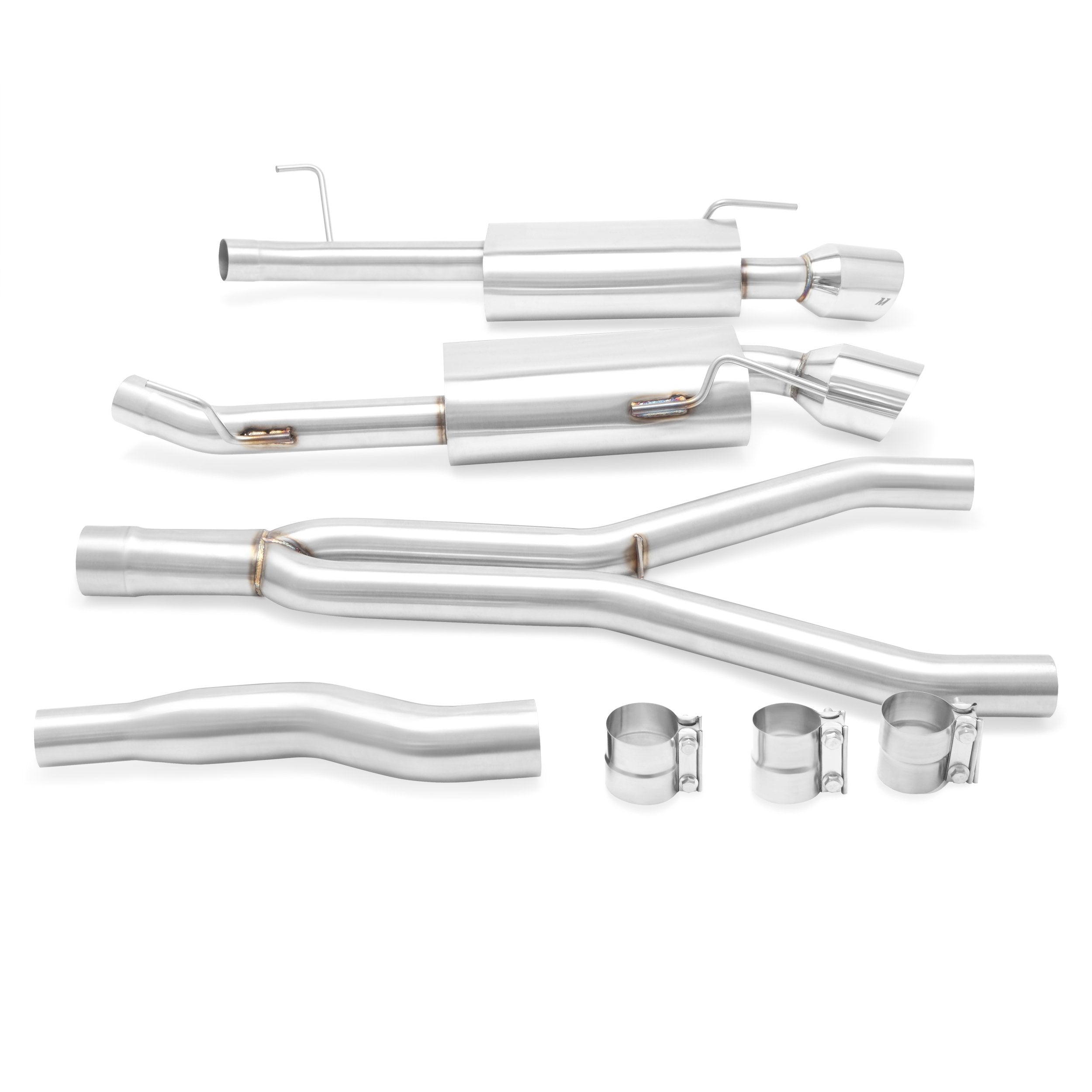 Mishimoto Cat-Back Exhaust MMEXH-MUS4-15 Fits Ford Mustang Ecoboost 2015+ Silver