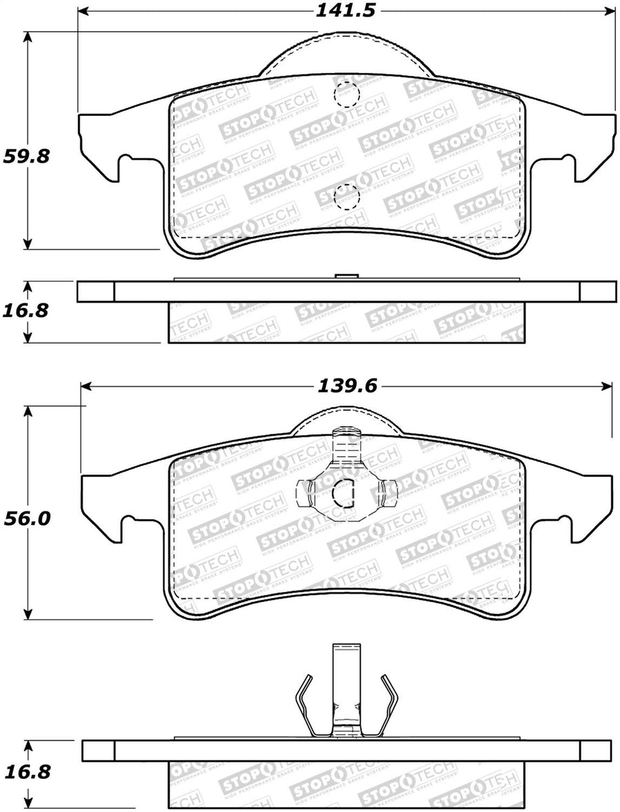 Street Select StopTech Brake Pads 305.07910